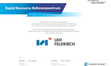 Zertifikat_Rapid Recovery-Referenzzentrum_quer